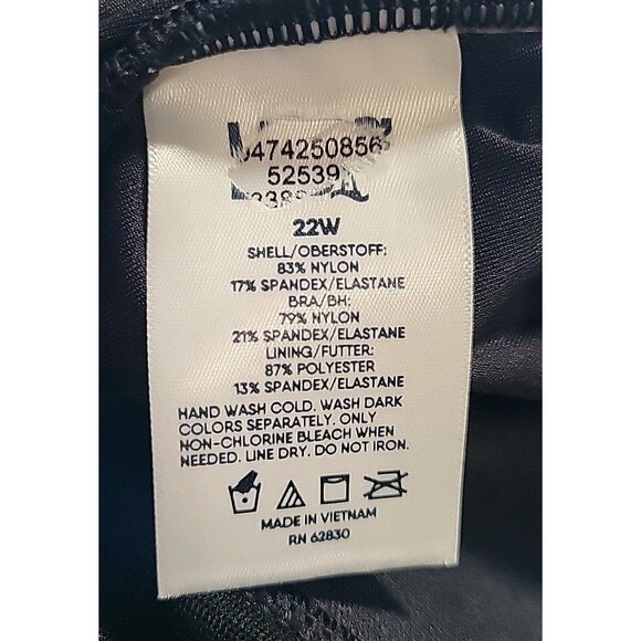 Lands' End Black Women's Swim Top - Picture 7 of 8